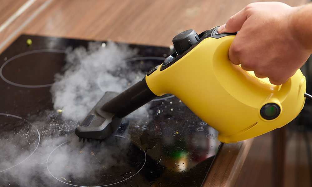 Usar limpiadoras de vapor en la cocina